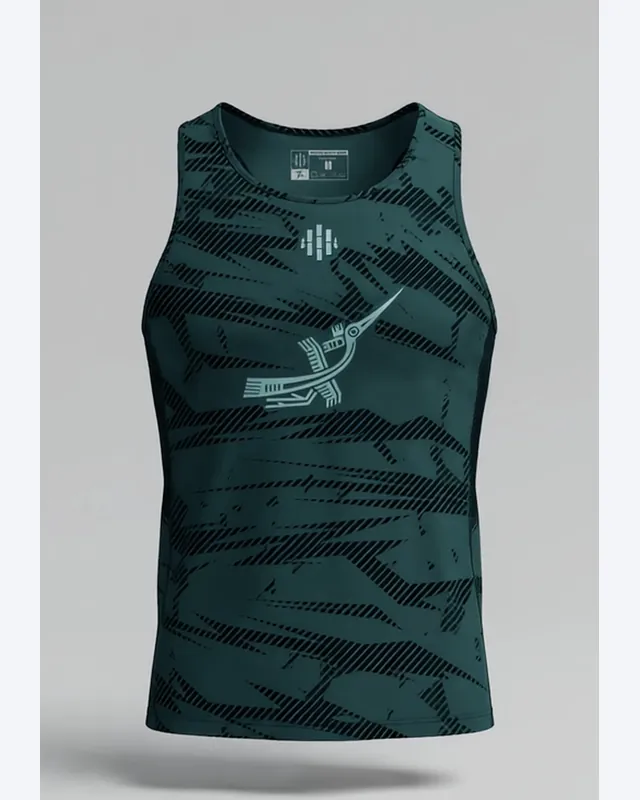 Áo Tanktop Lạc Việt màu Xanh Army – TR3 Sport