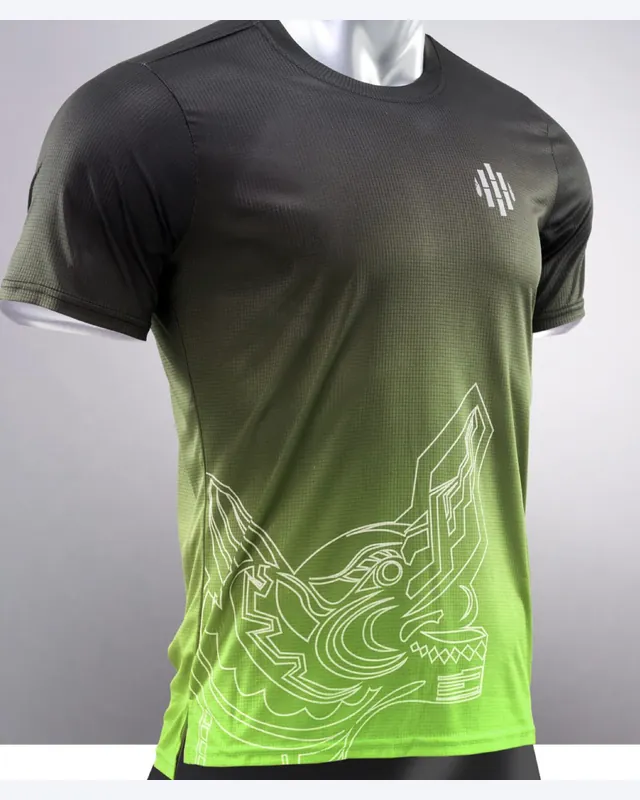 Áo Thun Rồng Thăng Long màu Xanh Neon – TR3 Sport