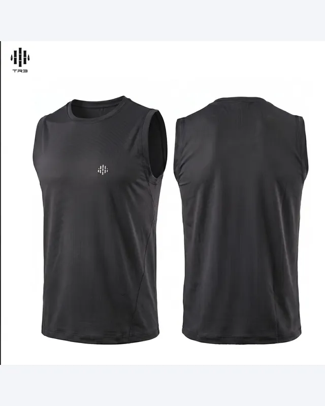 Áo Tanktop TROC màu Đen – TR3 Sport